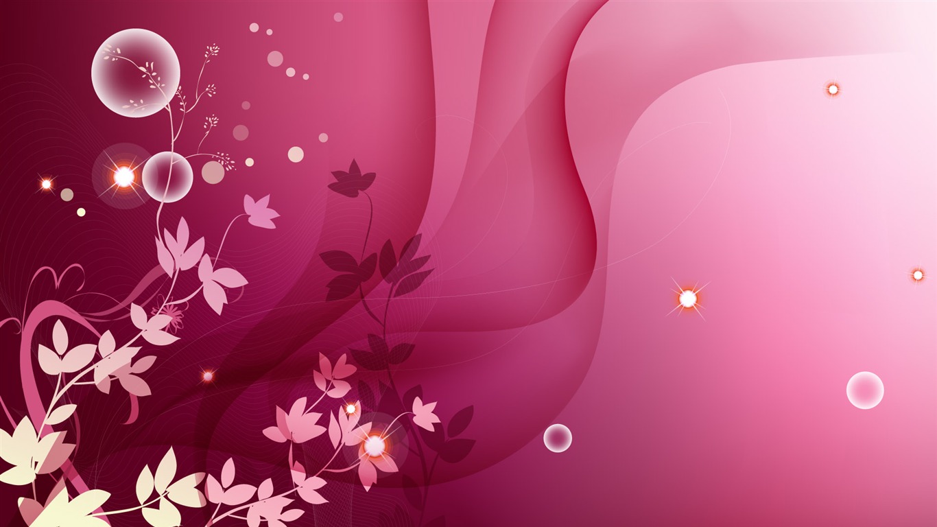 炫彩花紋 壁紙(七) #12 - 1366x768
