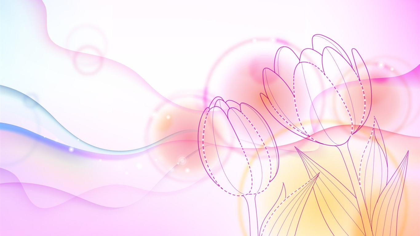 Colorful pattern wallpaper (7) #19 - 1366x768