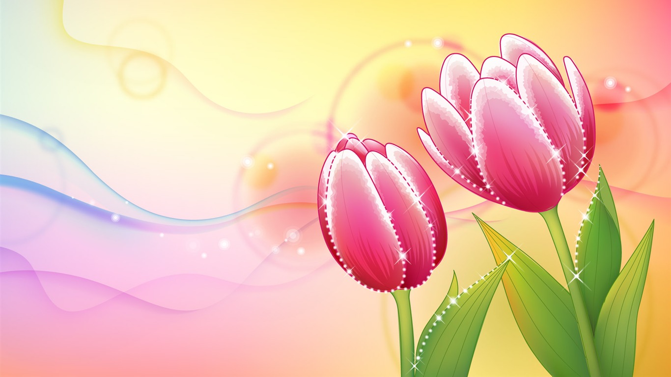 Barevný vzor tapety (7) #20 - 1366x768