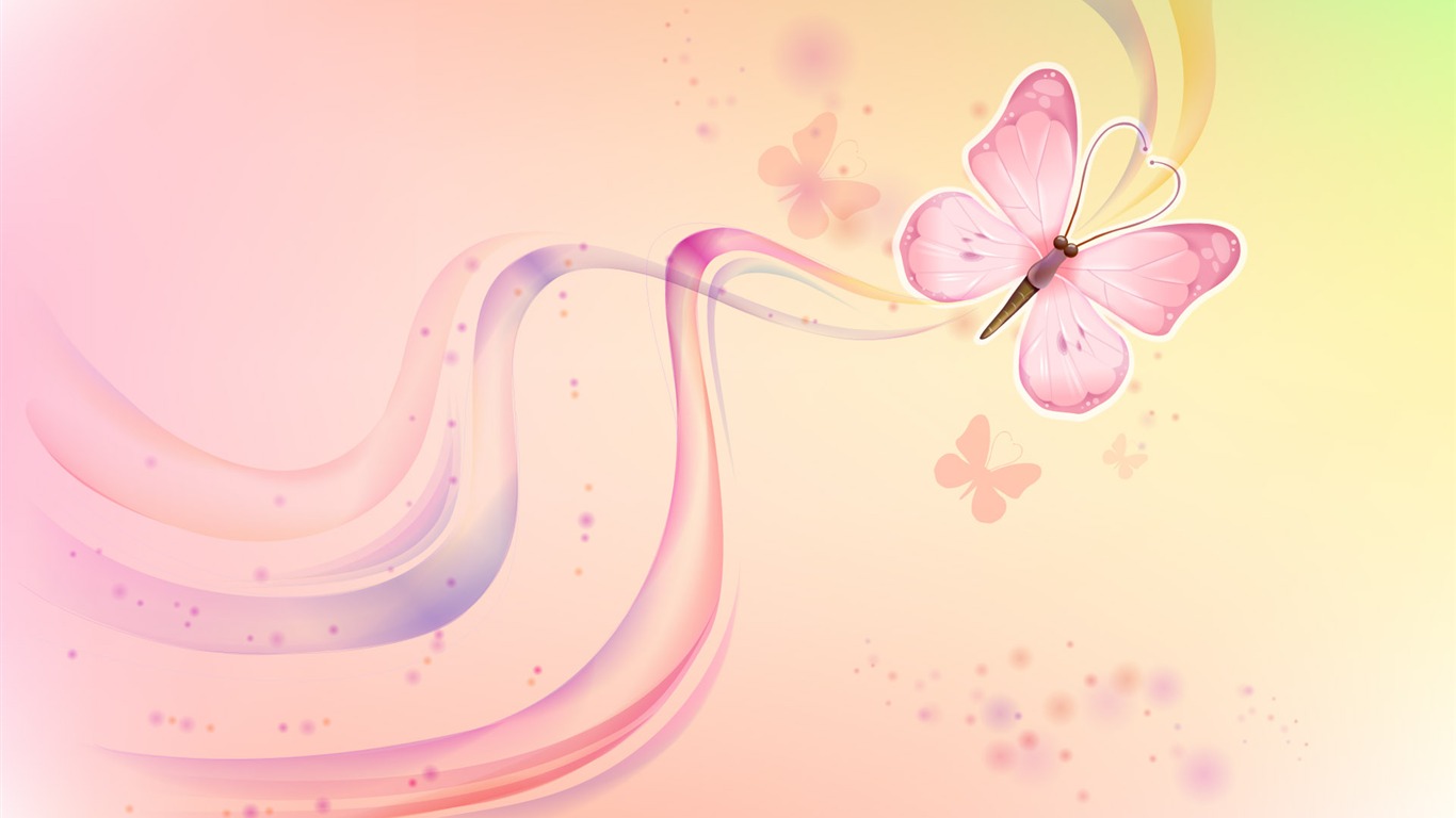 炫彩矢量背景 壁紙(二) #10 - 1366x768