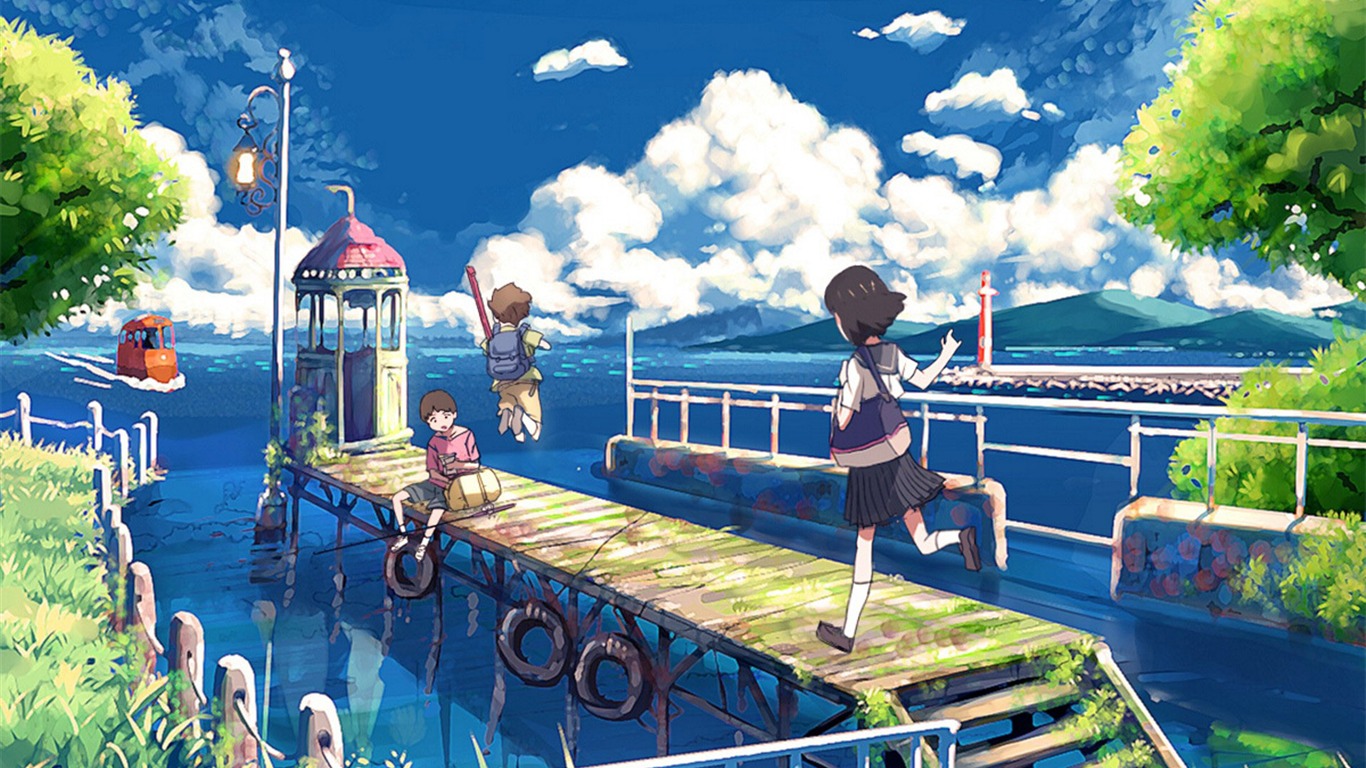 動漫人物 壁紙(13) #3 - 1366x768