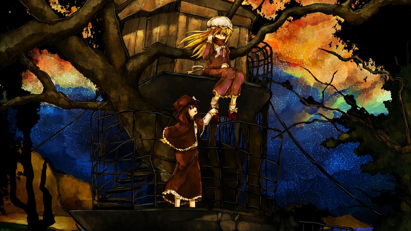 kreslených postaviček tapetu (13) #8 - 1366x768