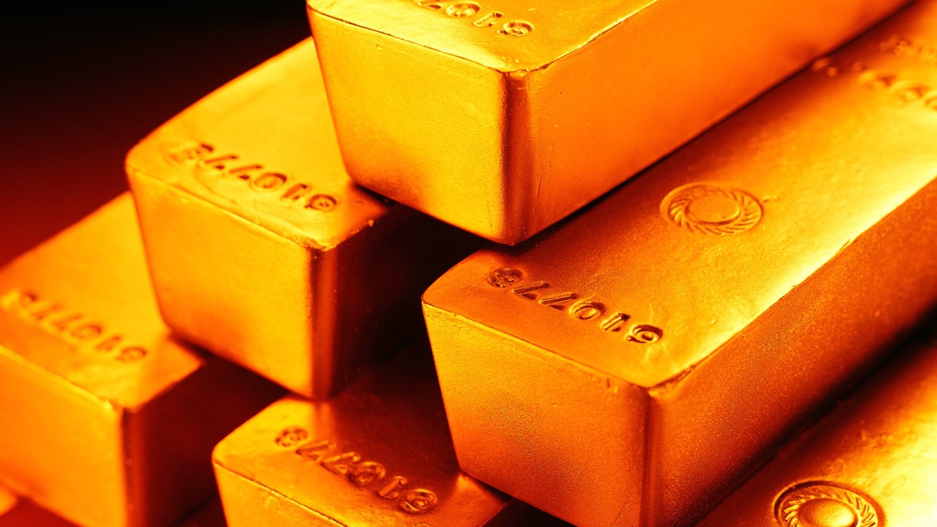Gold wallpaper (2) #5 - 1366x768
