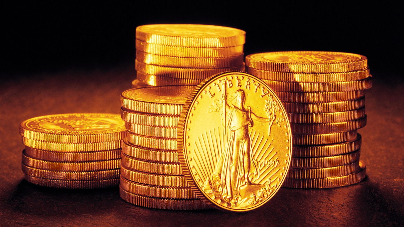 Gold wallpaper (2) #7 - 1366x768