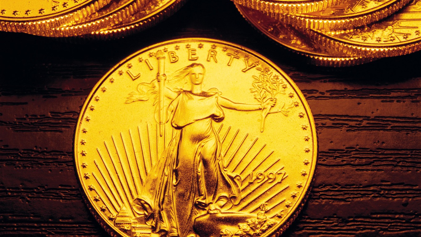 Gold wallpaper (2) #14 - 1366x768
