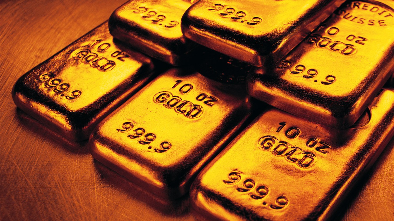 Gold tapety (2) #15 - 1366x768