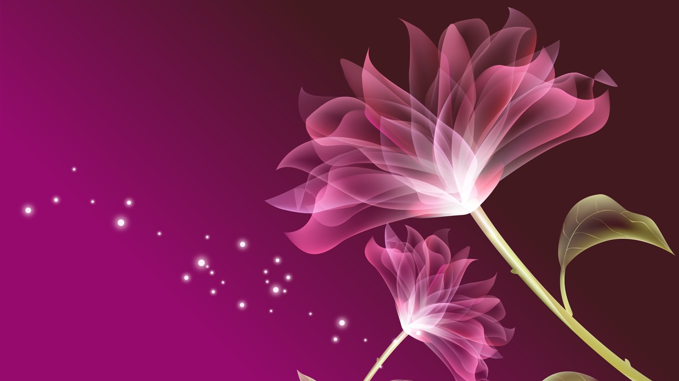 炫彩花紋 壁紙(八) #2 - 1366x768