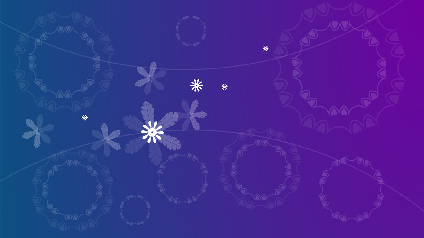 炫彩花紋 壁紙(八) #7 - 1366x768