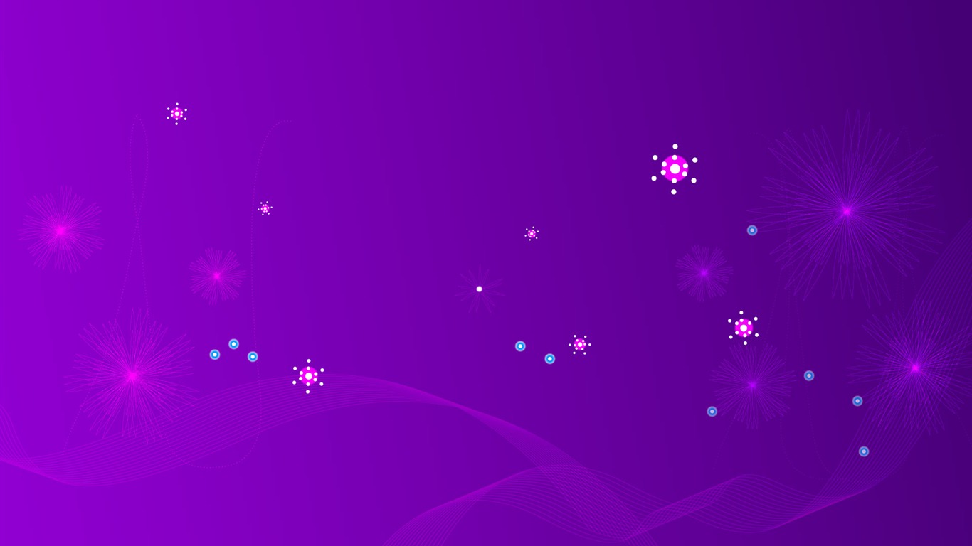 炫彩花紋 壁紙(八) #11 - 1366x768
