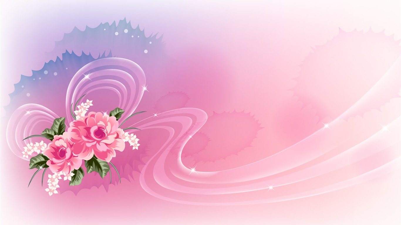 炫彩花紋 壁紙(八) #14 - 1366x768