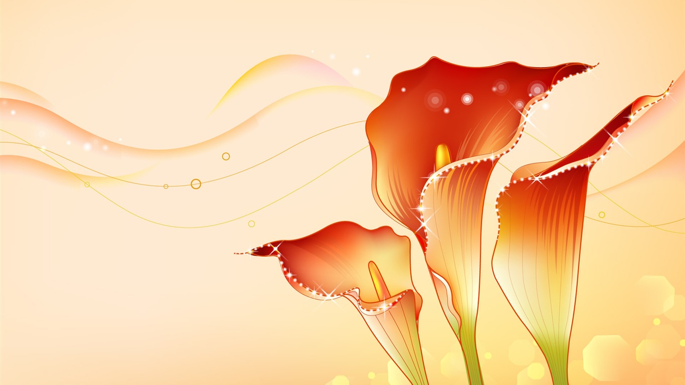炫彩花紋 壁紙(八) #19 - 1366x768