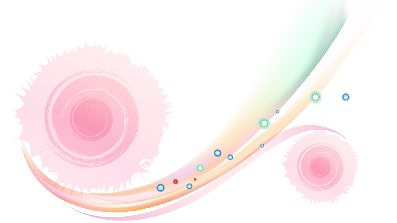 炫彩矢量背景 壁紙(三) #12 - 1366x768