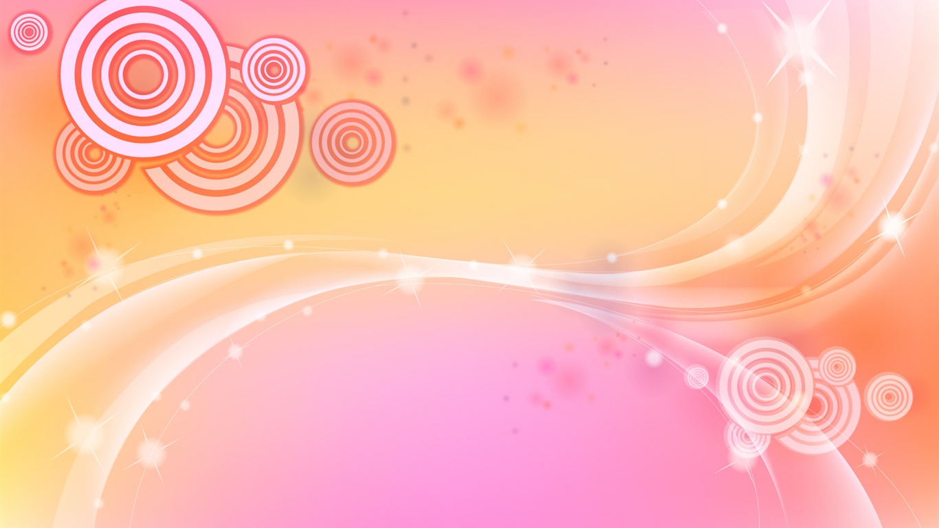 炫彩矢量背景 壁紙(三) #18 - 1366x768