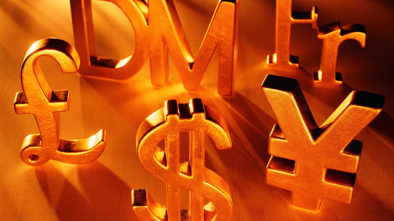 Gold wallpaper (3) #2 - 1366x768