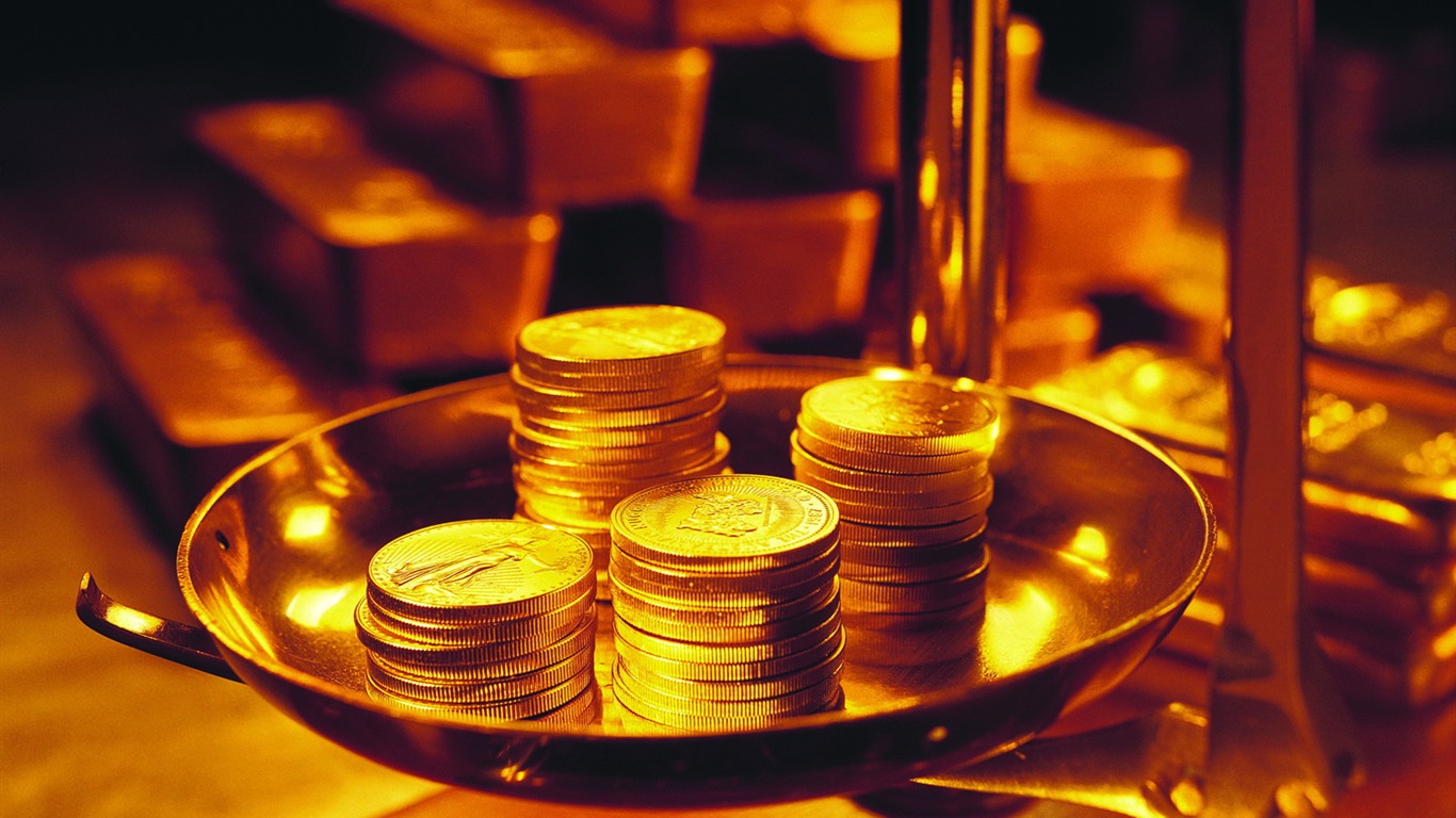 Gold tapety (3) #6 - 1366x768