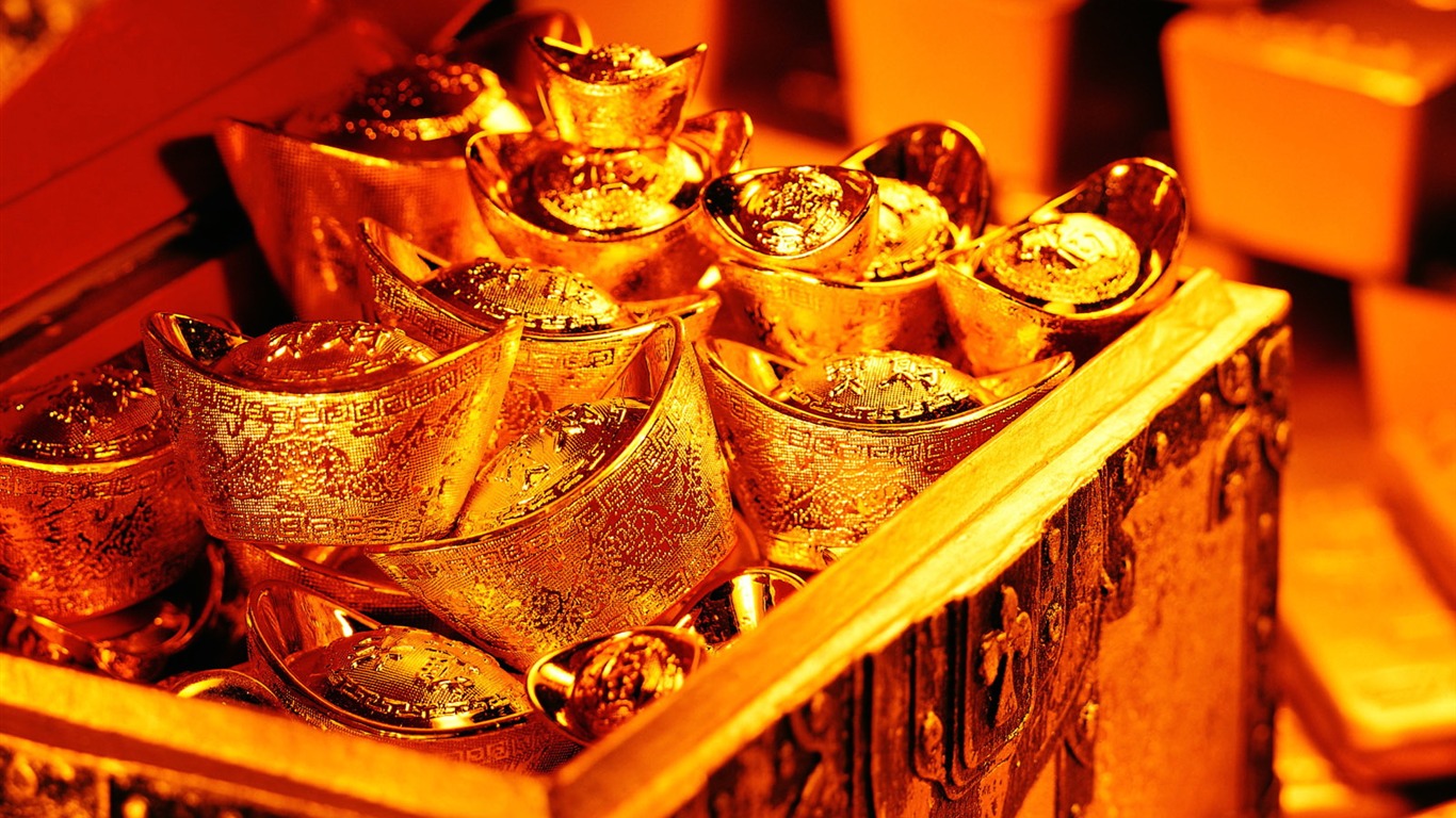 Gold tapety (3) #9 - 1366x768