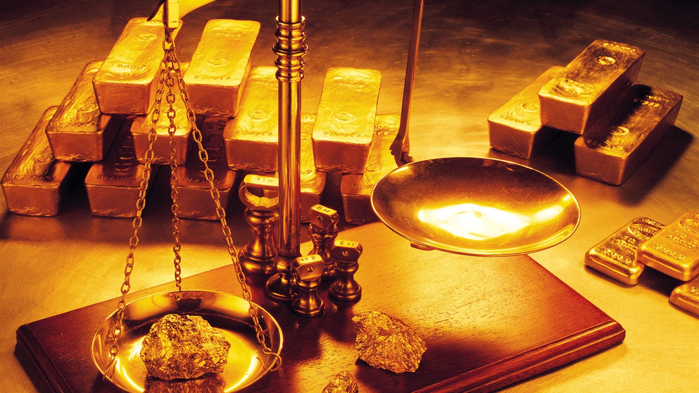 Gold tapety (3) #13 - 1366x768