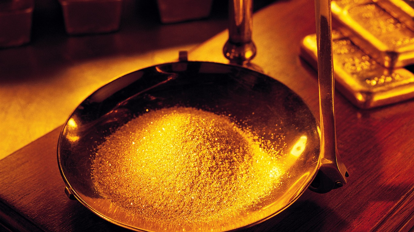 Gold tapety (3) #14 - 1366x768