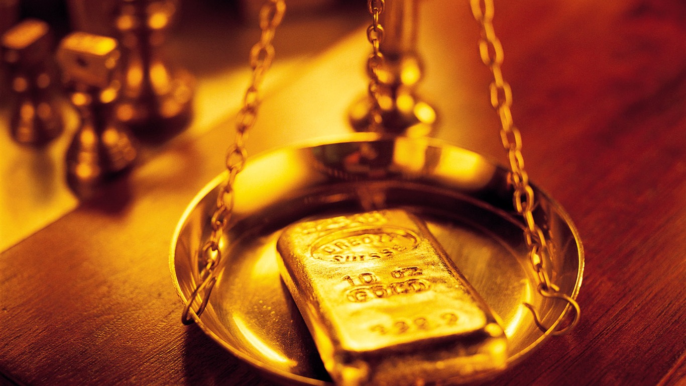 Gold wallpaper (3) #15 - 1366x768