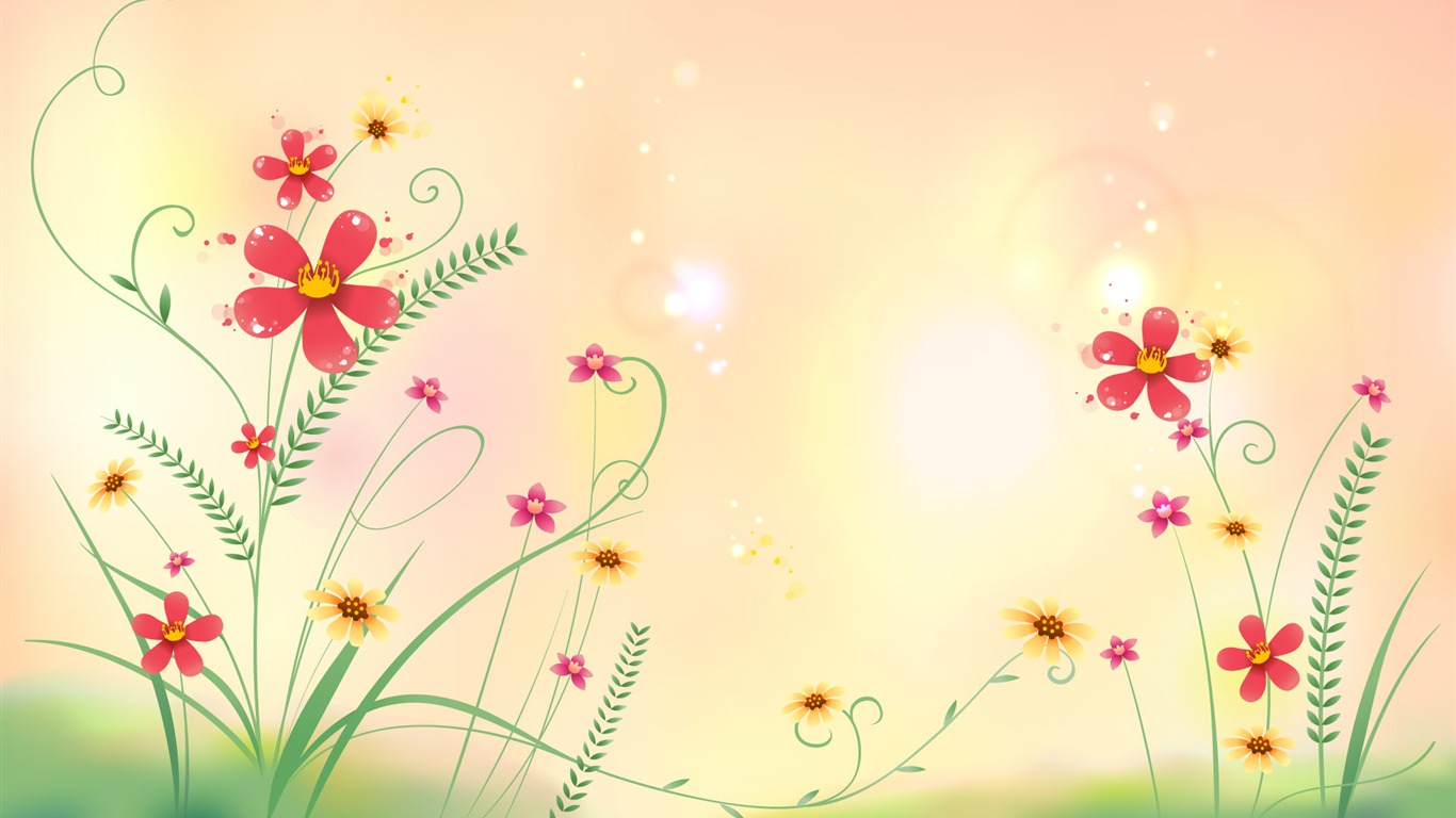 炫彩花紋 壁紙(九) #3 - 1366x768