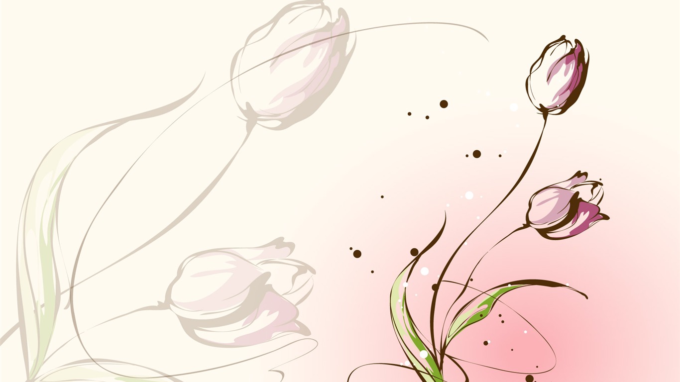 炫彩花紋 壁紙(九) #5 - 1366x768