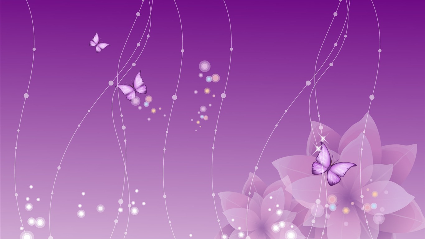 炫彩花紋 壁紙(九) #9 - 1366x768