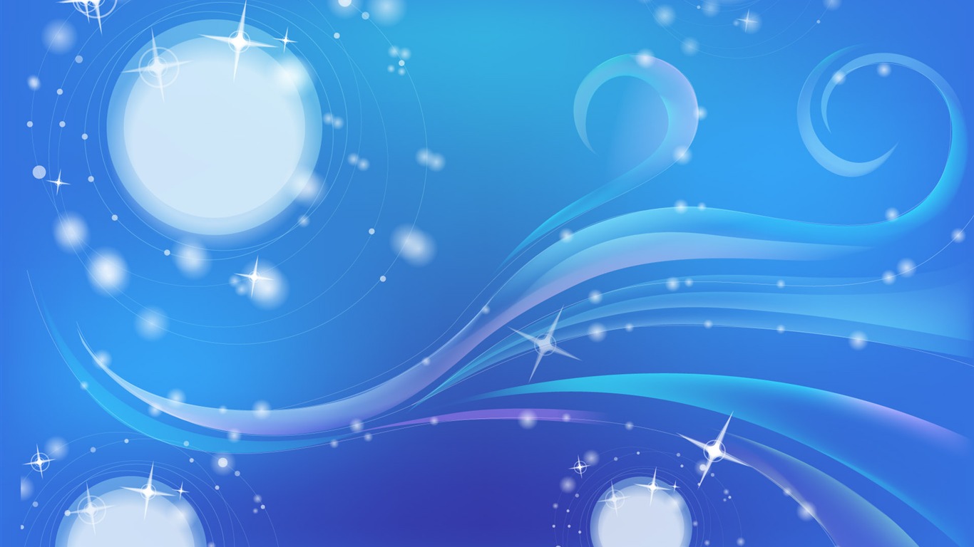 炫彩矢量背景 壁紙(四) #19 - 1366x768