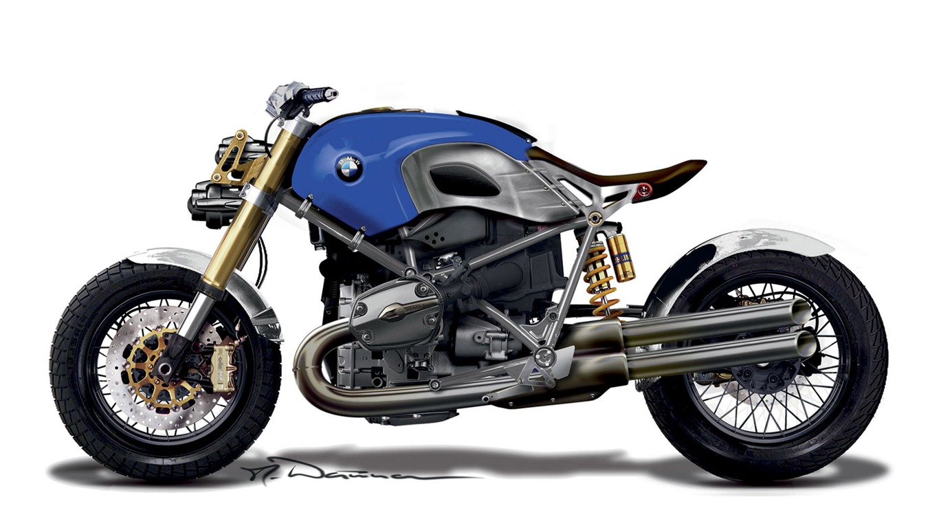 Koncepce motocyklu Tapety na plochu (1) #17 - 1366x768