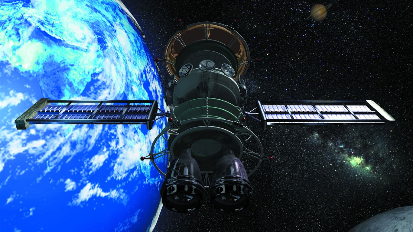 Satellite communications wallpaper (1) #5 - 1366x768