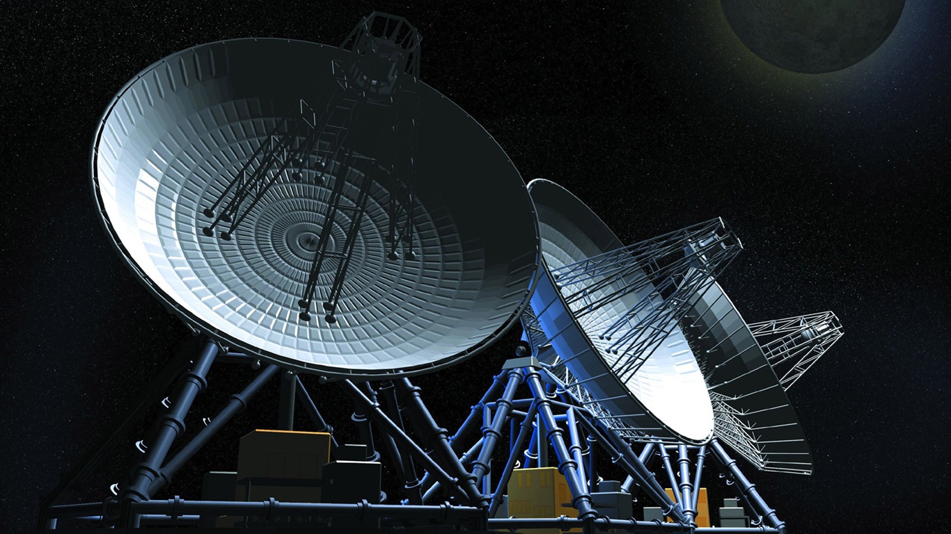 Comunicaciones por satélite fondo de pantalla (1) #6 - 1366x768