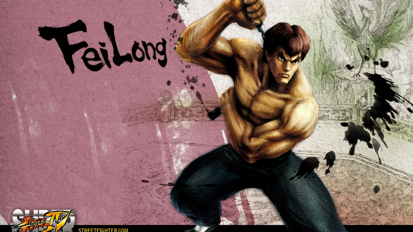 Super Street Fighter 4 Ink chinesischen Stil Tapete #8 - 1366x768