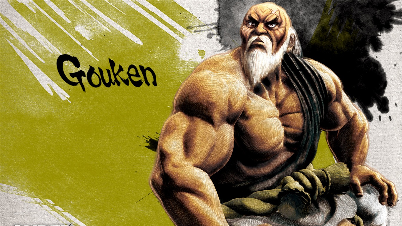 Super Street Fighter 4 Ink Chinese style wallpaper #10 - 1366x768