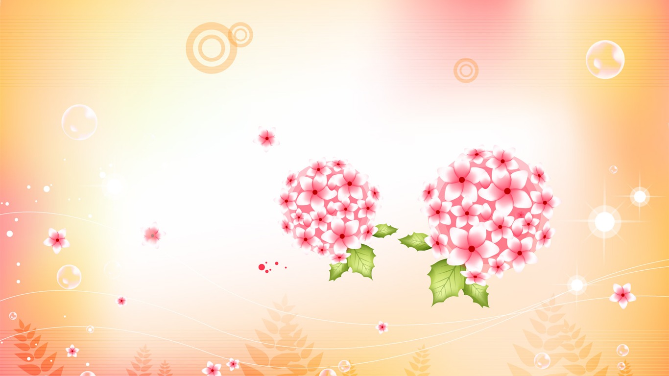 炫彩花紋 壁紙(十) #3 - 1366x768