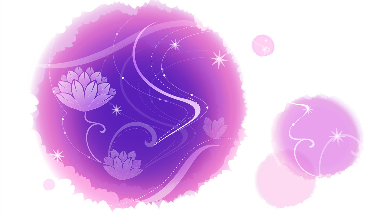 炫彩花紋 壁紙(十) #8 - 1366x768