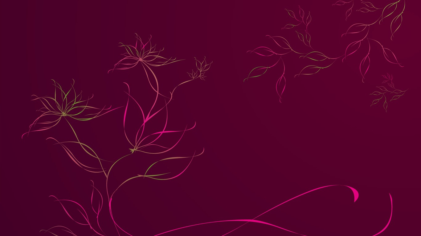 炫彩花紋 壁紙(十) #9 - 1366x768