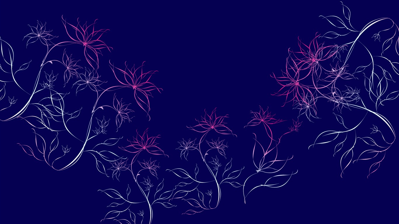 炫彩花纹 壁纸(十)10 - 1366x768