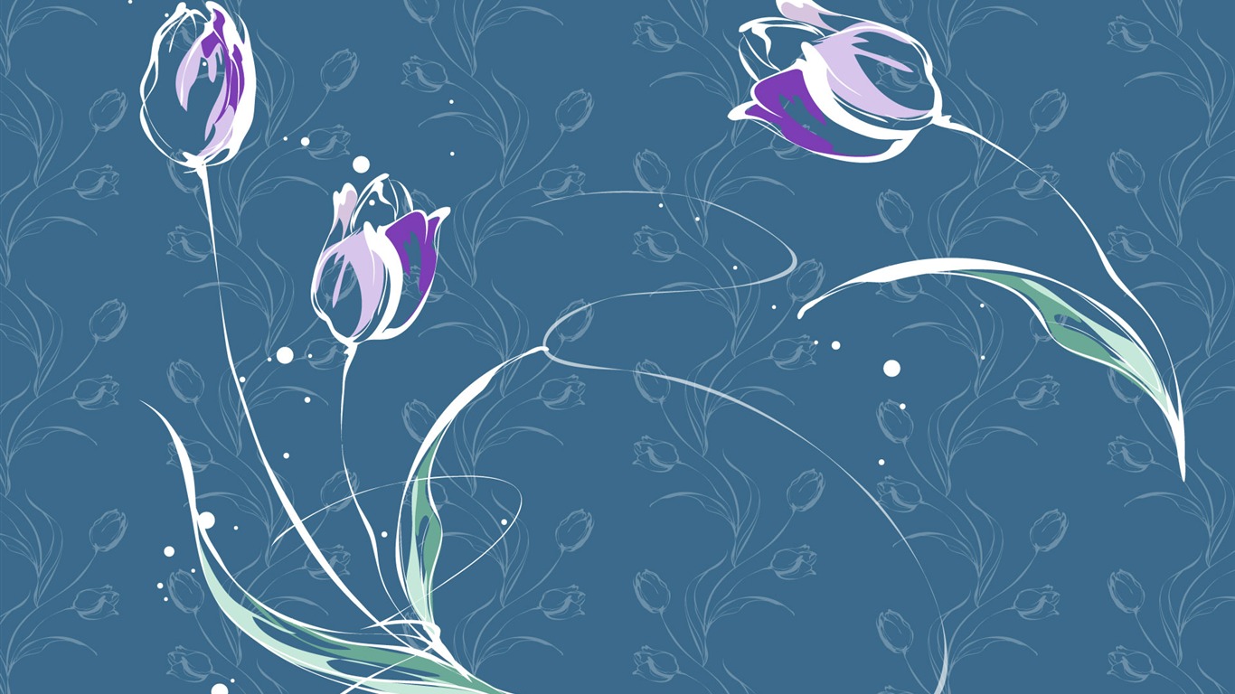 Colorful pattern wallpaper (10) #16 - 1366x768