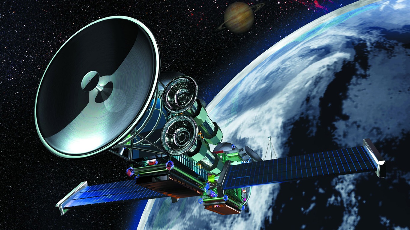 Satellite communications wallpaper (2) #11 - 1366x768