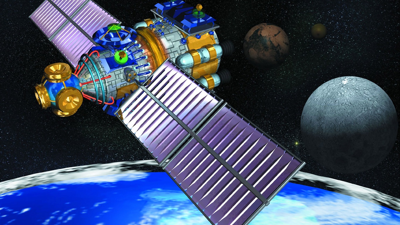 Satellite communications wallpaper (2) #20 - 1366x768