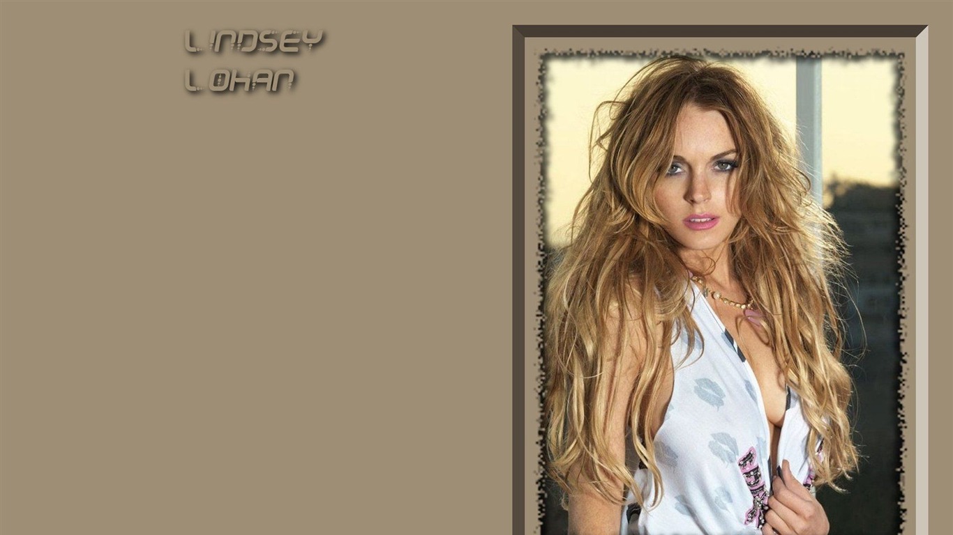 Lindsay Lohan krásná tapeta #7 - 1366x768