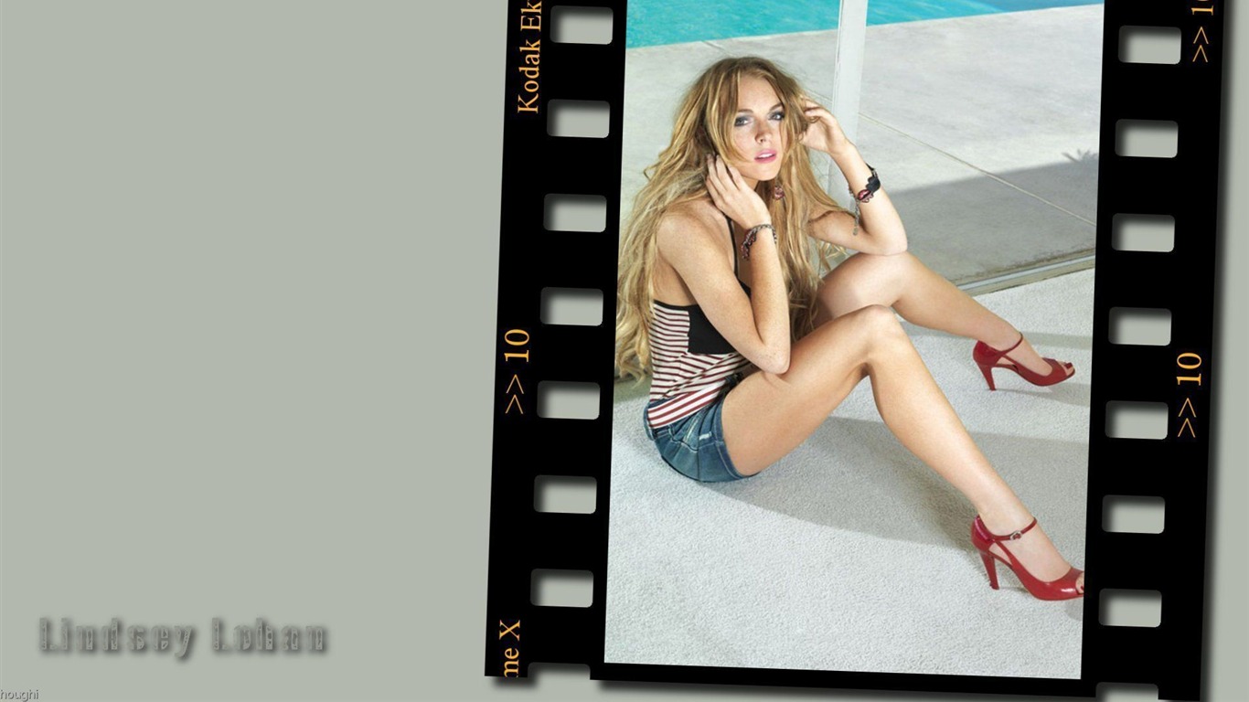 Lindsay Lohan krásná tapeta #11 - 1366x768