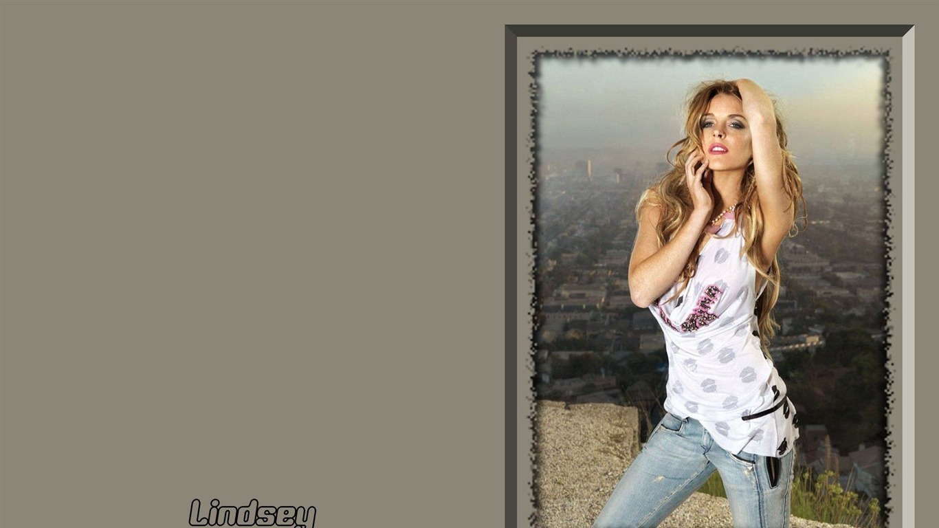Lindsay Lohan hermoso fondo de pantalla #13 - 1366x768
