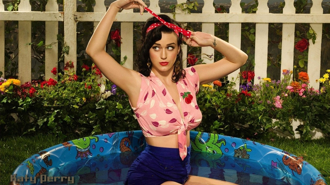 Katy Perry krásnou tapetu #3 - 1366x768