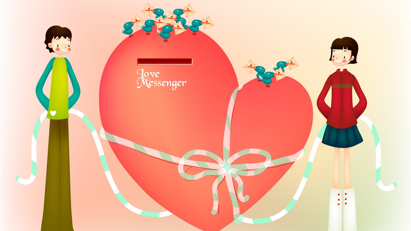 Valentine's Day Vector #8 - 1366x768