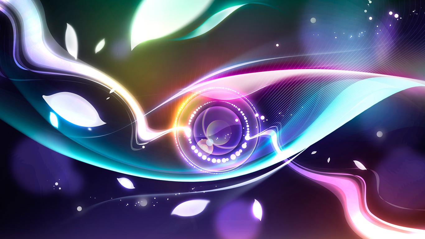 炫彩色彩背景 壁紙(三) #19 - 1366x768