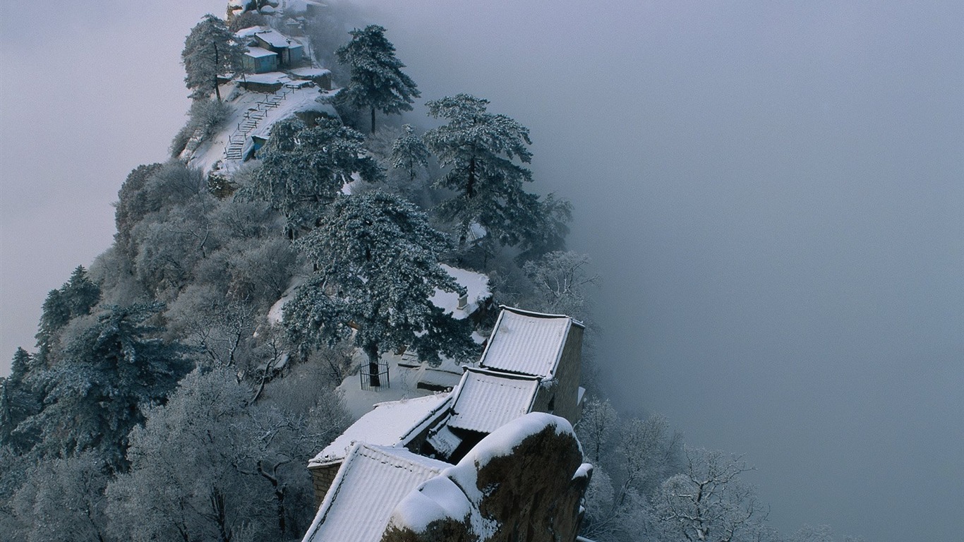 Zimní sníh tapety #12 - 1366x768