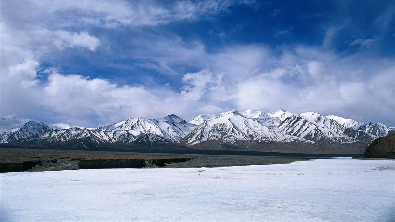 Zimní sníh tapety #18 - 1366x768