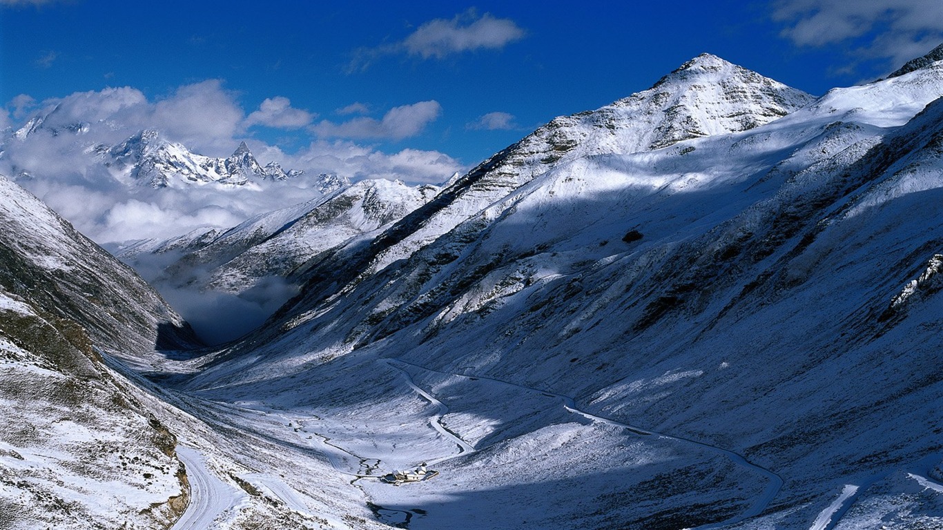 冬天雪景壁紙 #19 - 1366x768