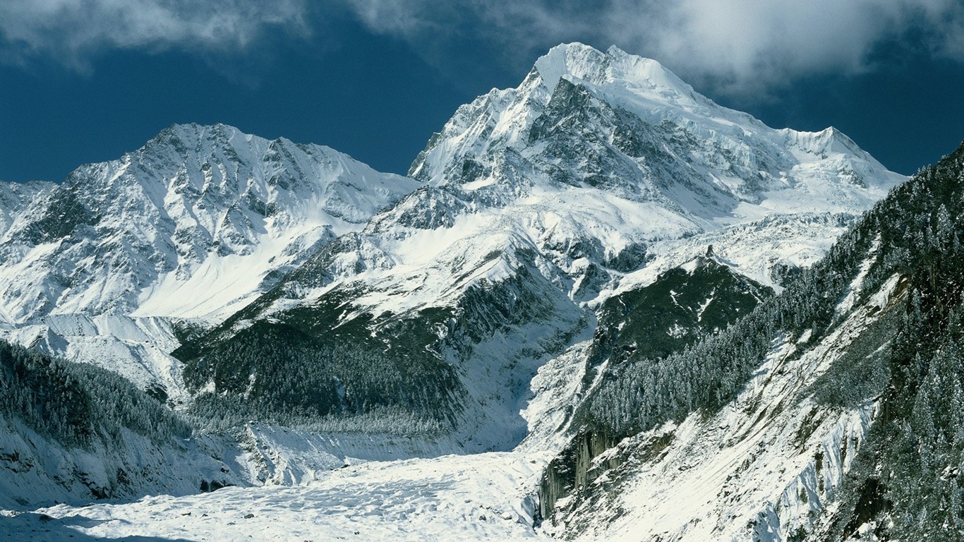 冬天雪景壁紙 #20 - 1366x768