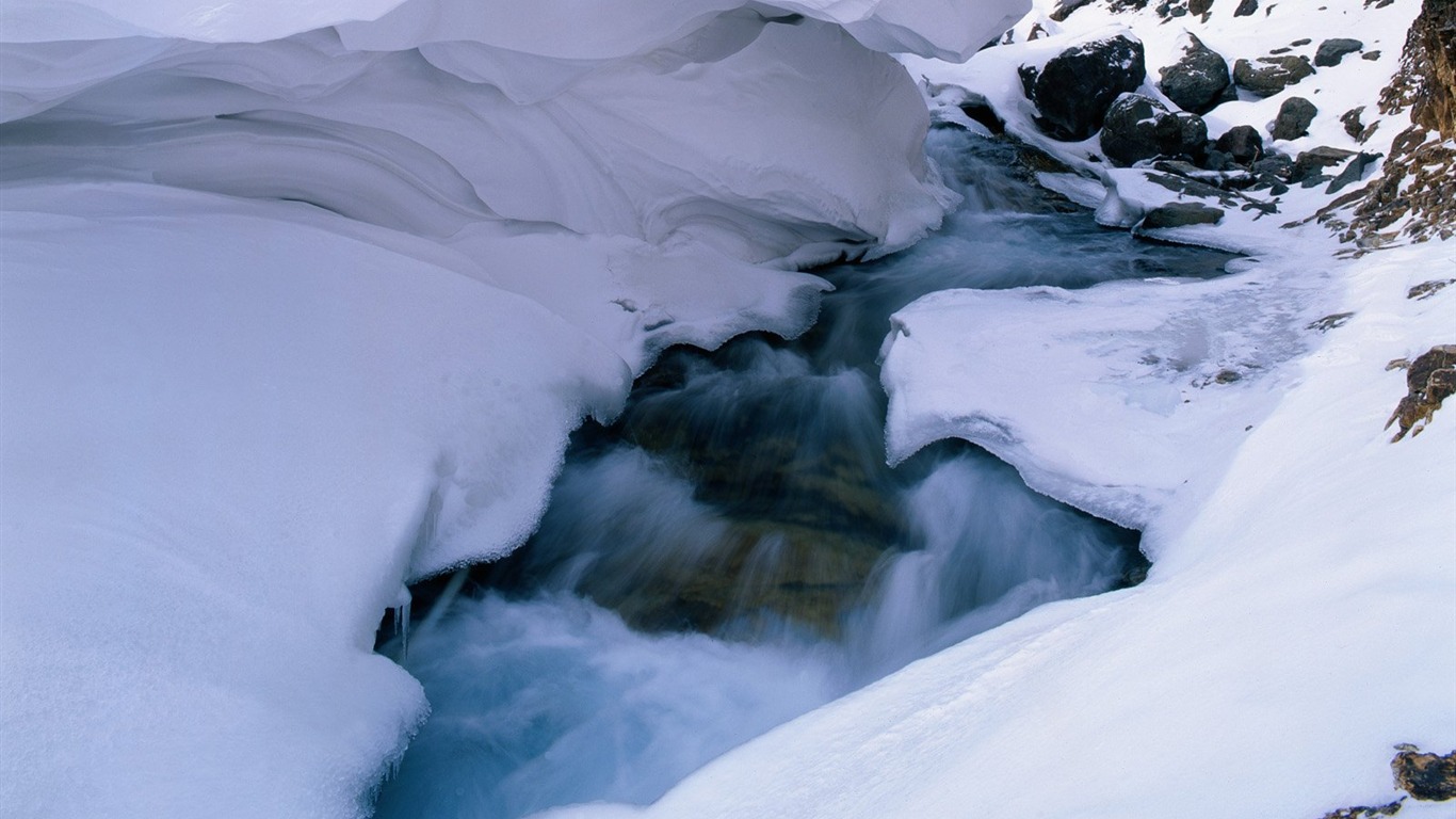 冬天雪景壁紙 #26 - 1366x768